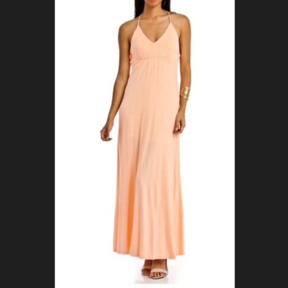 BCBGeneration Dresses & Skirts - NWT BCBGeneration Peach Maxi Dress Size XS